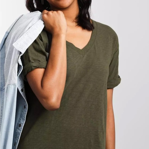 Z Supply Vneck T-shirt Dress - Picture 2 of 9